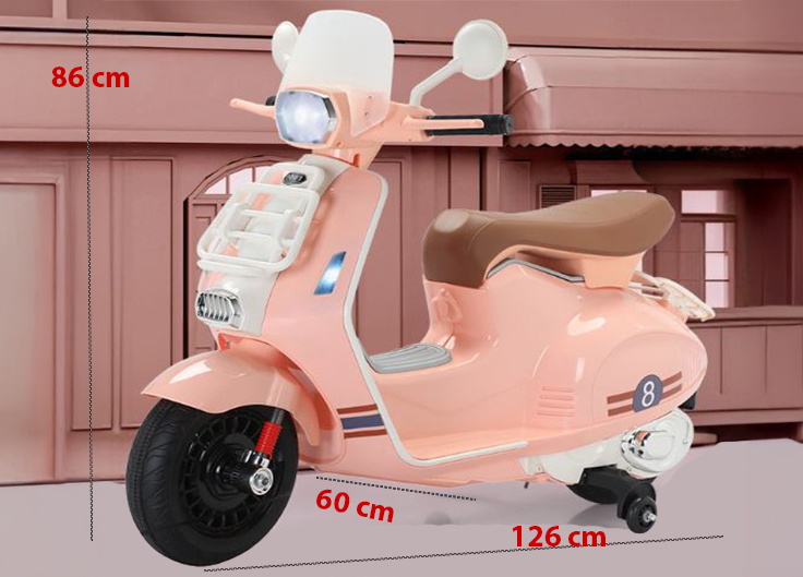 Xe vespa điện trẻ em 9001