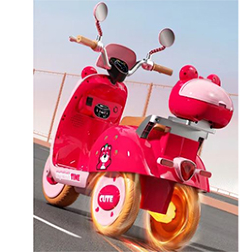 Xe máy điện cho bé 318, Xe Vespa điện dành cho bé