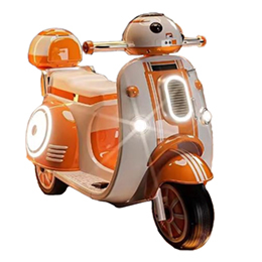 Xe máy điện trẻ em SMT-117, Xe vespa kiểu dáng robot